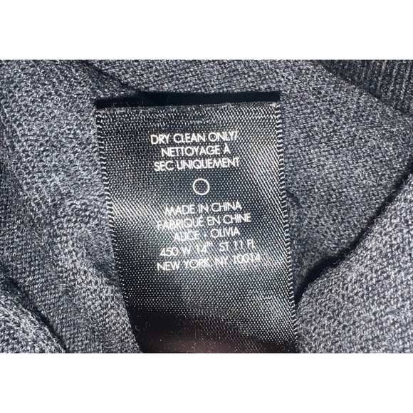 Alice + Olivia "Hello/Goodbye" Sweater XS | Wool Crewneck Preppy Graphic Knit - Picture 6 of 8